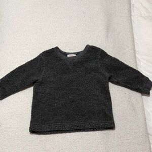 Cozy Black Sherpa Sweater